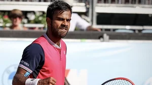 File photo of Indian men's singles tennis player Sumit Nagal.