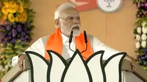 Prime Minister Narendra Modi at 'Karyakarta Mahakumbh' in Bhopal, Madhya Pradesh.