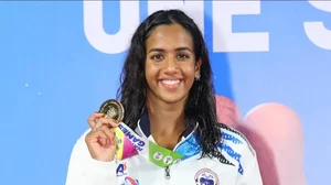 Karnataka swimmer Nina Venkatesh.