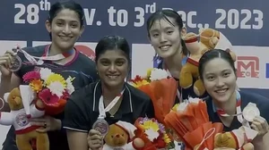 Ashwini Ponnappa (left) and Tanisha Crasto (right)