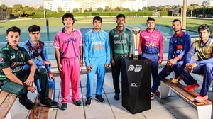 File : The U19 Asia Cup captains posing for a photo