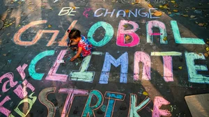 An awareness drive related to Climate Change organised by Future For Fridays at Connaught Place