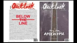 Below The Line (left) and My Dear Apocalypse (right): Outlook's previous anniversary issues.