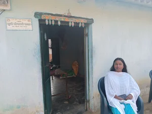 Md Asghar Khan/Outlook : Sonamani Sardar (30 years) running a ration shop in her home in Tiring village of East Singhbhum district of Jharkhand |