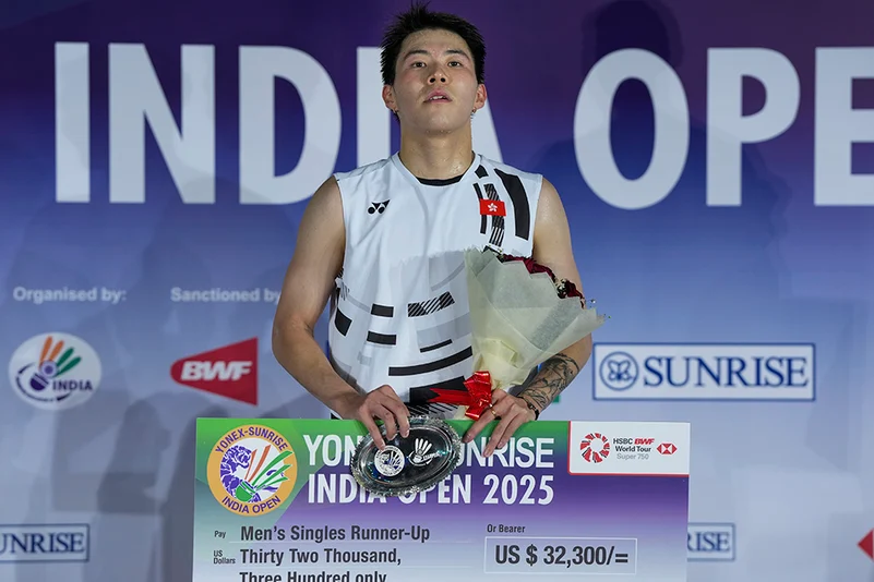 India Open 2025 badminton tournament Hong Kongs Lee Cheuk Yiu