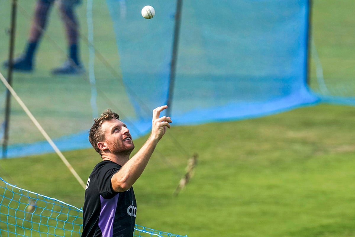 India vs England T20 Cricket - England's practice session in Kolkata-Jos Buttler