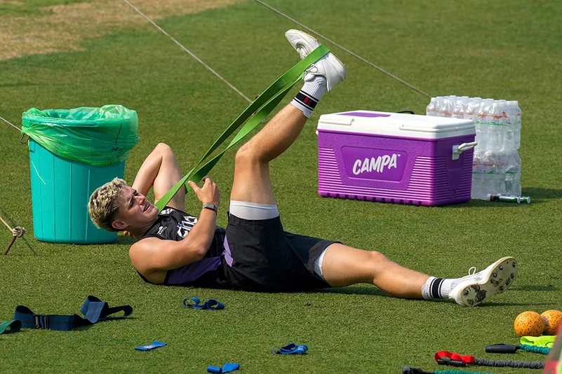 India vs England T20 Cricket - Englands practice session in Kolkata-Jacob Bethell