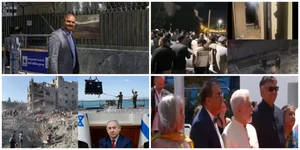 PTI : Outlook News Wrap May 18: (clockwise) AAP's Bibhav Kumar, riots in Kyrgyzstan, Naseruddin Shah at Cannes, Israel-Gaza war |