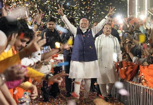 PTI : Prime Minister Narendra Modi after BJP-NDA's LS Poll victory. 