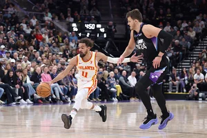 | Photo: AP/Rob Gray : NBA 2024-25: Hawks guard Trae Young (11) dribbles with the ball