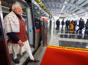 PTI : PM Modi at the inaugration of Delhi-Meerut RRTS