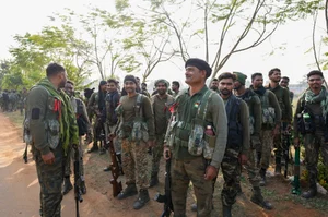 PTI : Security personnel after an encounter with Naxalites, in Bijapur district, Chhattisgarh, Friday, Jan. 17, 2025.