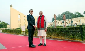 

PTI : Emmanuel Macron witnessed India's 75th Republic Day celebrations at the majestic Kartavya Path