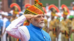 PTI : PM Narendra Modi at the Red Fort for Independence Day.