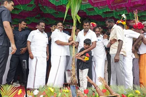 | Photo: PTI : Pongal celebration