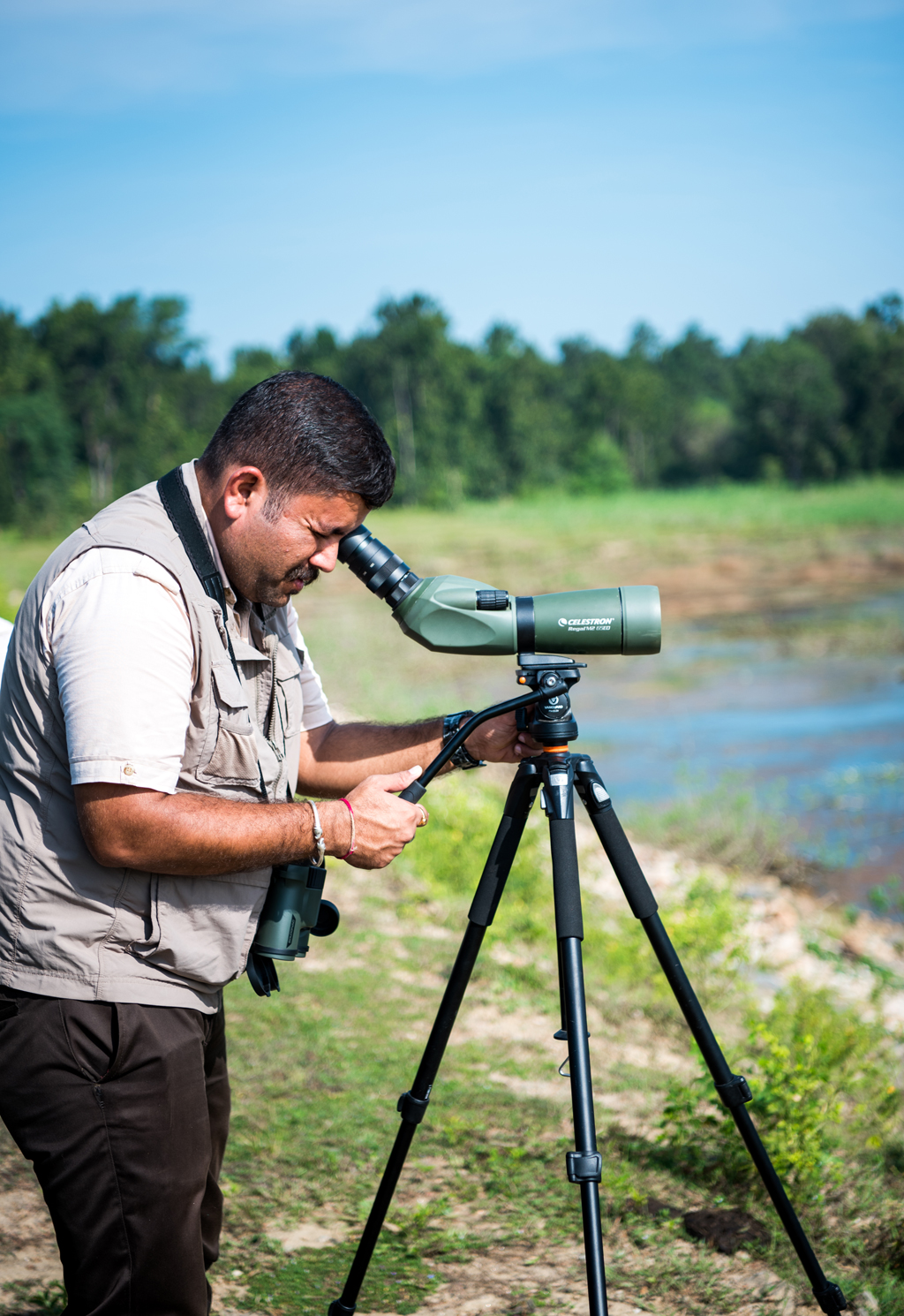 Sachin Sharma, a naturalist from the Singinawa Jungle Lodge, Kanha.