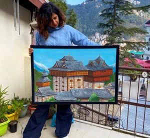 Picture Credit: Garima Lohumi : Lohumi, a self-taught artist from Shimla, specialises in painting breathtaking landscapes of the Himalayas spanning across different seasons