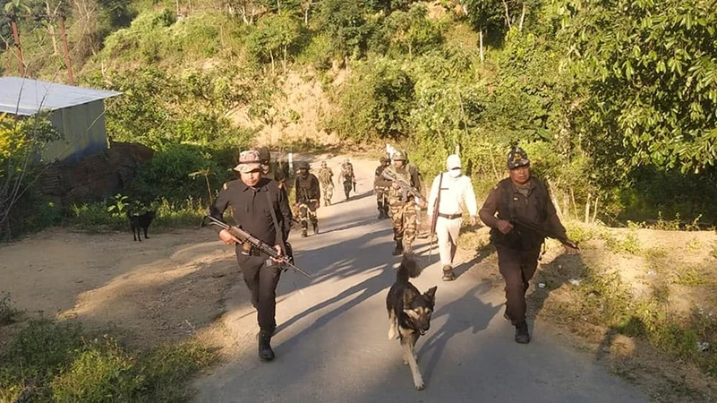 Manipur Imphal Security Forces Arest