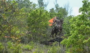 Vikram Sharma/Outlook                     : Shivaji statue in Sao Jose de Areal, south Goa.