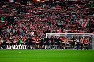 | Photo: AP/Miguel Oses : La Liga 2024-25: Athletic Bilbao's players celebrates with their fans