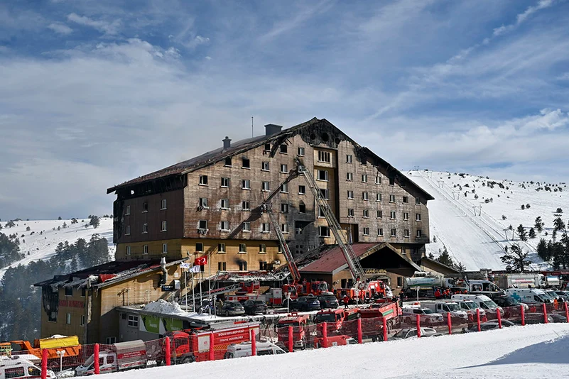 Fire at Kartalkaya Ski Resort Hotel in Turkey_1