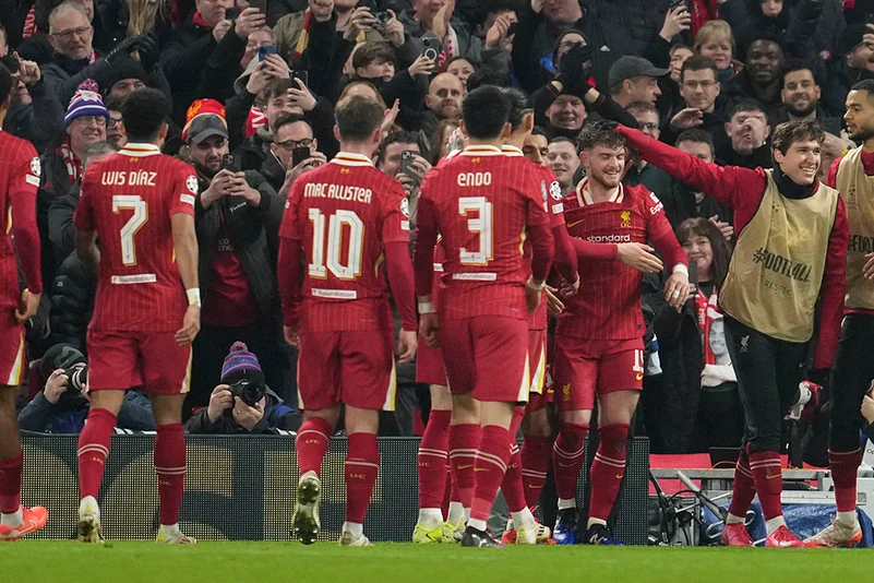 UEFA Champions League soccer Liverpool vs Lille - Harvey Elliott