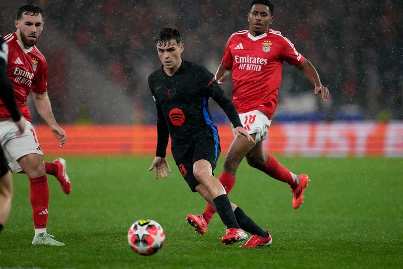 UEFA Champions League soccer SL Benfica and FC Barcelona - Frenkie de Jong