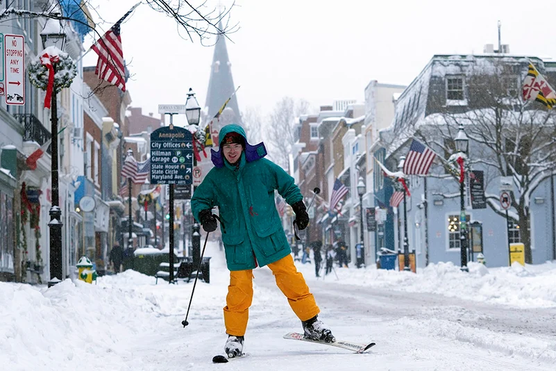 US Winter Blast Weather photos: Snowfall in Maryland 