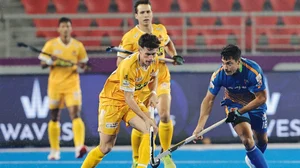 Hockey India League : Action from the Hockey India League 2024-25 match between Tamil Nadu Dragons and Kalinga Lancers in Rourkela.