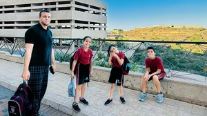  Family Album: Fayha and Muhammad with their children in Palestine