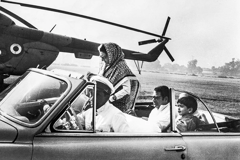 Drafting the Script: Indira Gandhi with West Bengal Chief Minister Siddhartha Shankar Ray  - null