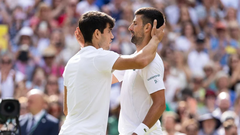 Carlos Alcaraz and Novak Djokovic