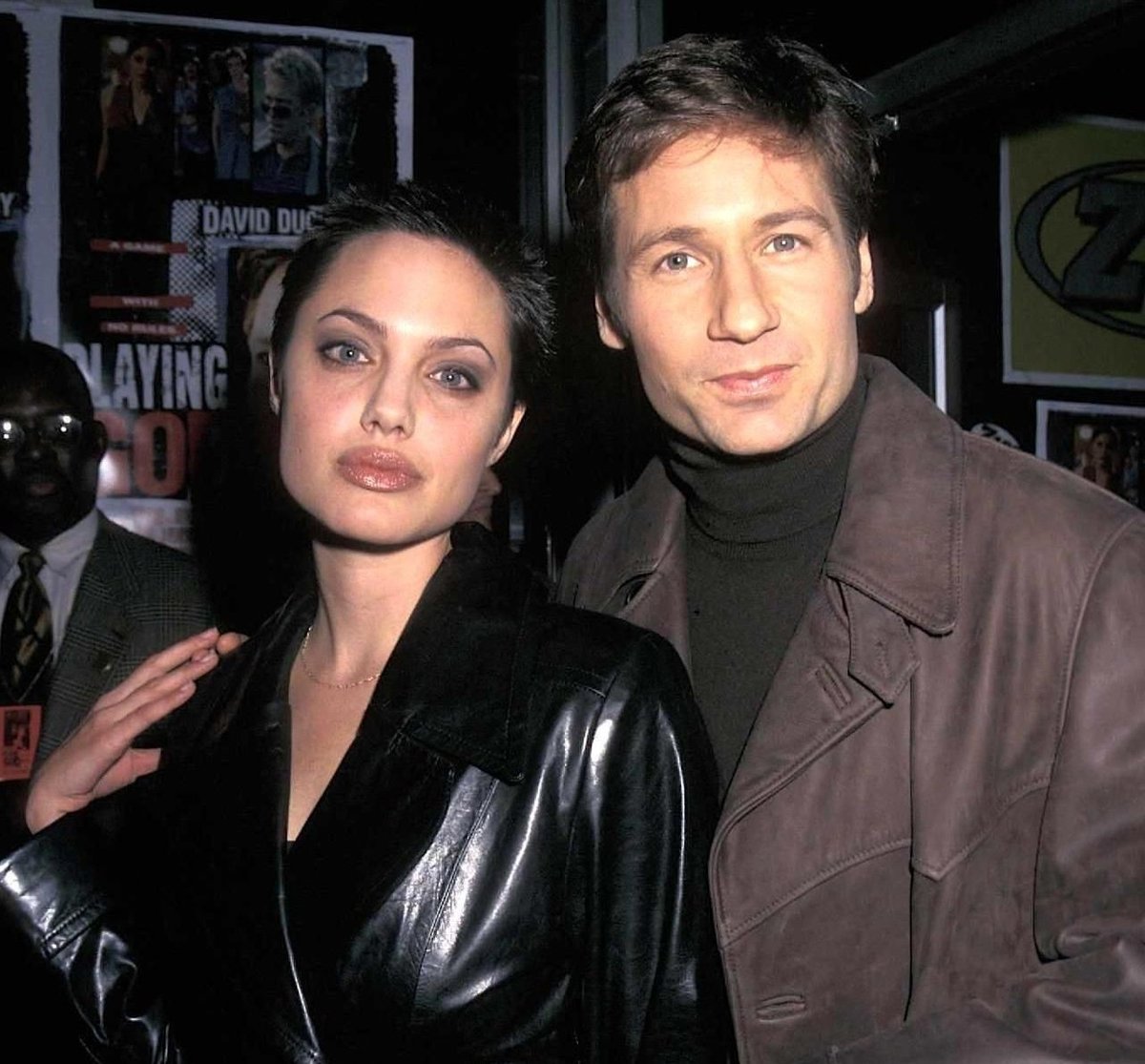 X : Angelina Jolie and David Duchovny