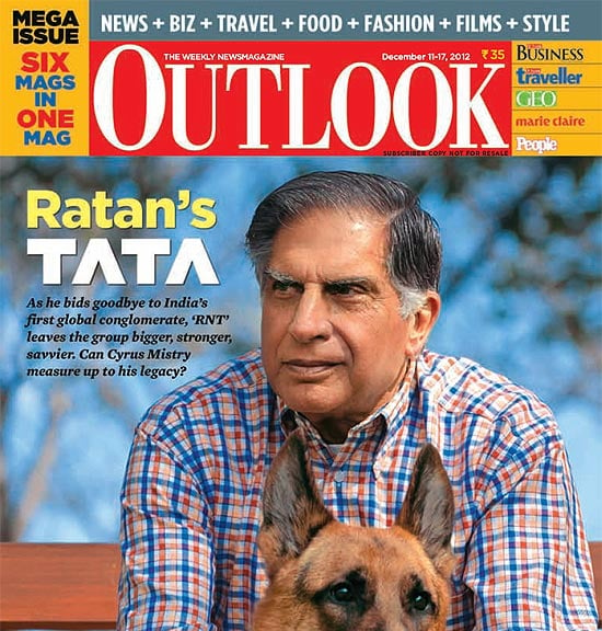 Outlook issue cover Ratan's Tata