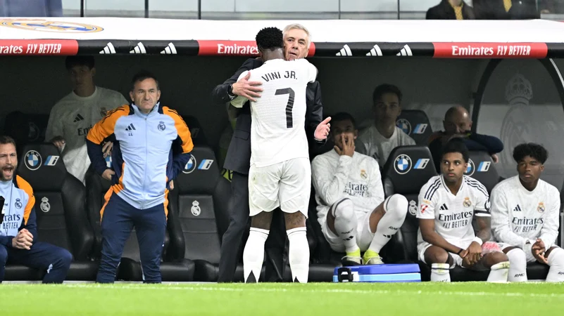 Ancelotti embraces Vinicius