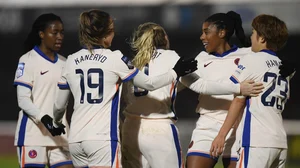 Chelsea celebrate their win over West Ham