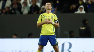 Cristiano Ronaldo scored twice against Al-Khaleej