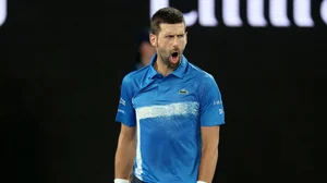 Novak Djokovic was pumped up in Melbourne