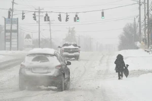 AP : Snowfall in US.