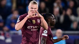 Erling Haaland was among the scorers as Manchester City trounced Slovan Bratislava