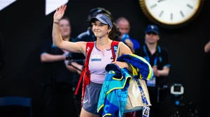 Eva Lys after her loss to Iga Swiatek at the Australian Open