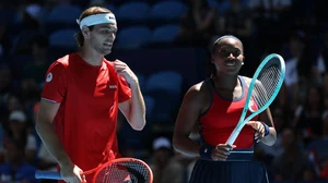 USA's Taylor Fritz and Coco Gauff.