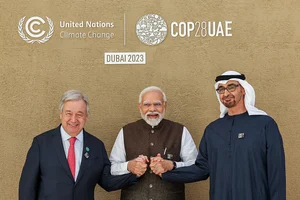 Getty Images : Prime Minister Narendra Modi at COP28 UAE