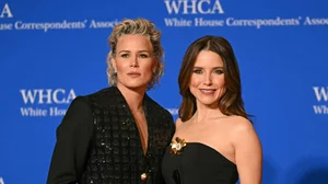 Getty images : Sophia Bush (R) with her partner Ashlyn Harris (L)