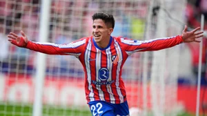 Giuliano Simeone scored his first La Liga goal in Atletico Madrid's 2-0 win over Las Palmas