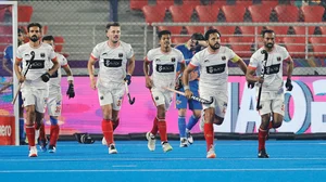 Hockey India League. : Soorma Hockey Club during the Hockey India League 2024-25 match 11. 