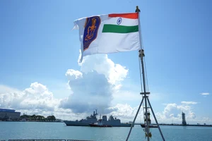 X/ : Indian Naval Ships Delhi, Shakti, and Kiltan, led by Rear Admiral (RAdm) Rajesh Dhankhar, reached the Changi naval base in the city-state on Monday.

