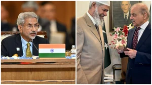 X/X@DrSJaishankar and @drzakiranaik
 : L: EAM S Jaishankar | R: Islamic preacher Zakir Naik meeting Pak PM Shehbaz Sharif