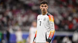 Kai Havertz will hope to lead Germany's line against Denmark.