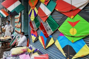 Wholesale Kite Market at Lal Kuan, in Old Delhi. 